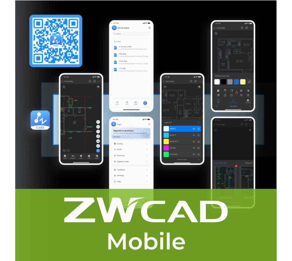 ZWCAD Mobile (mobilní DWG prohlížeč zdarma)