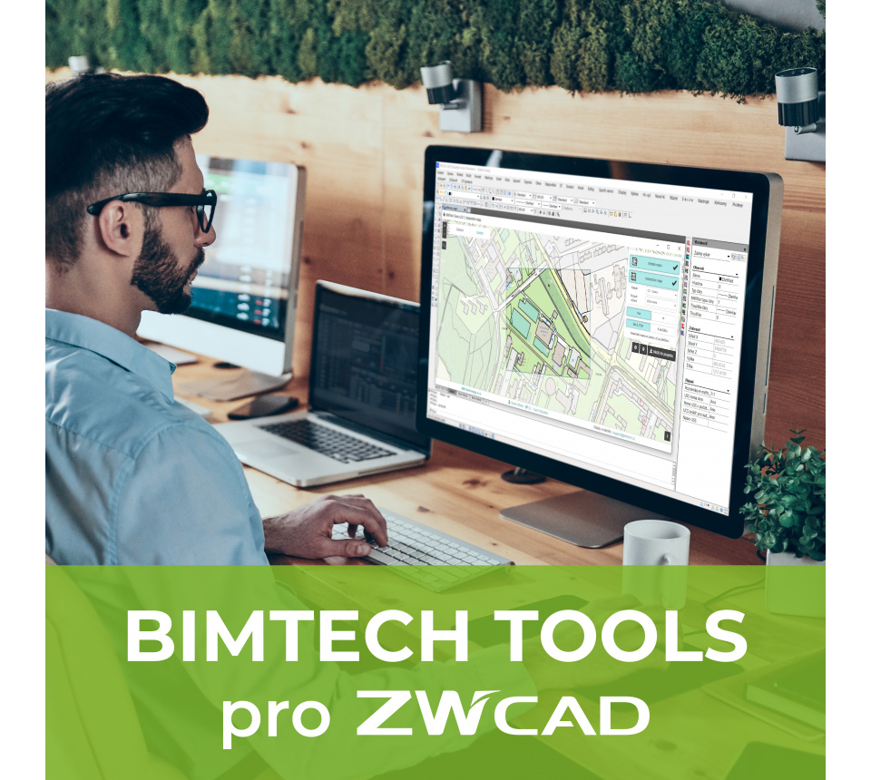 BIMTech tools (Katastrální mapy pro ZWCAD zdarma)