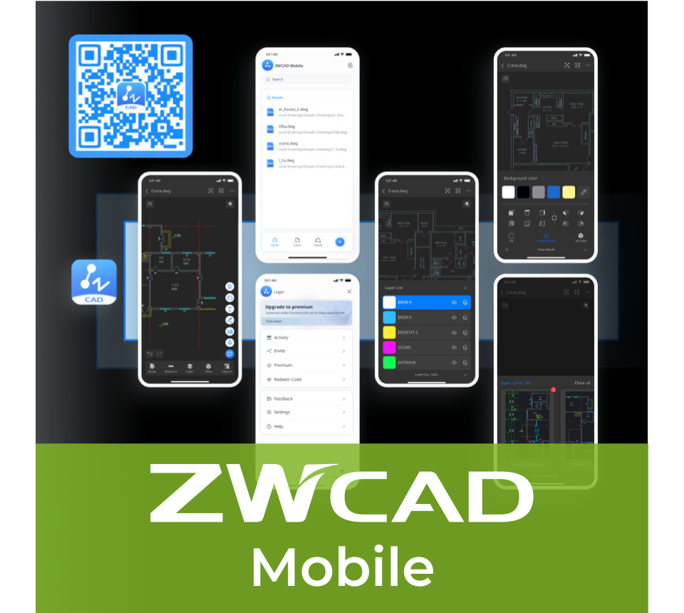ZWCAD Mobile (mobilní DWG prohlížeč zdarma)