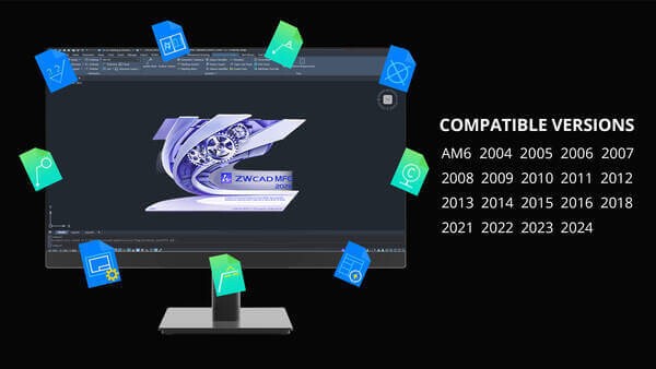 Broad AutoCAD Mechanical Compatibility